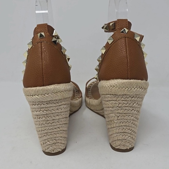 Steven New York Peni brown Studded Wedge Sandals sz 11 noob - Picture 4 of 4